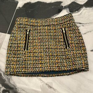 Tweed mini skirt